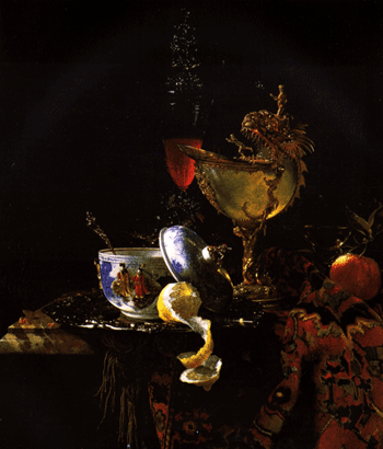 Still-life - Chinese bowl, Nautilus cup